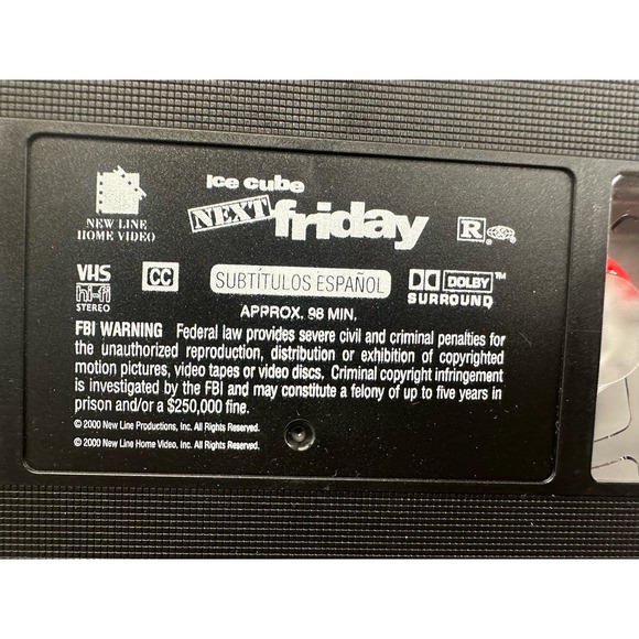Next‎ Friday VHS with Spanish Subtitles - Picture 6 of 8